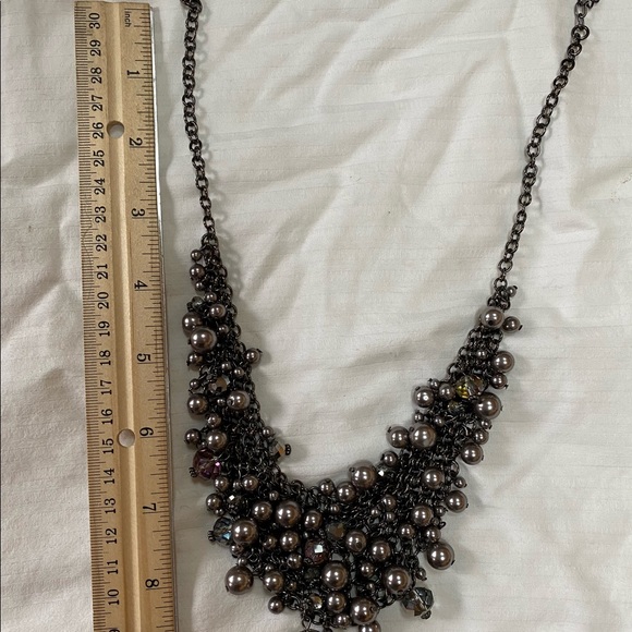 Bead and chain waterfall necklace - Picture 5 of 5